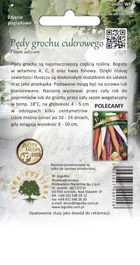 Baby Leaf - Pędy grochu cukrowego 20.00G