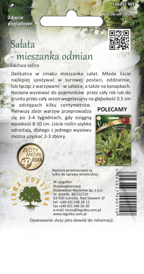 Baby Leaf - Sałata mieszanka odmian 1.50G