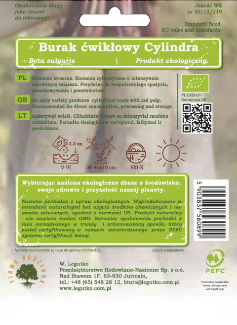 Burak ćwikłowy Cylindra 10.00G