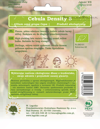 Cebula Density 5 - łuska żółta, późna 2.00g