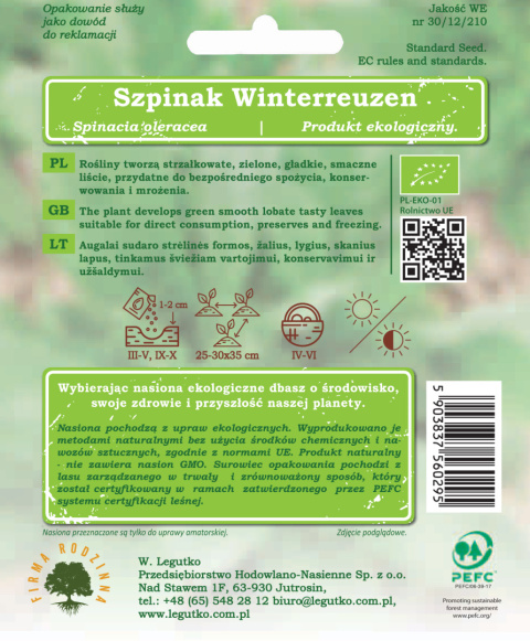 Szpinak Winterreuzen 10.00G