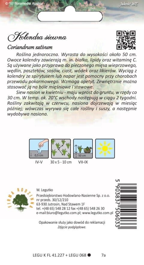 Kolendra siewna 3.00 g