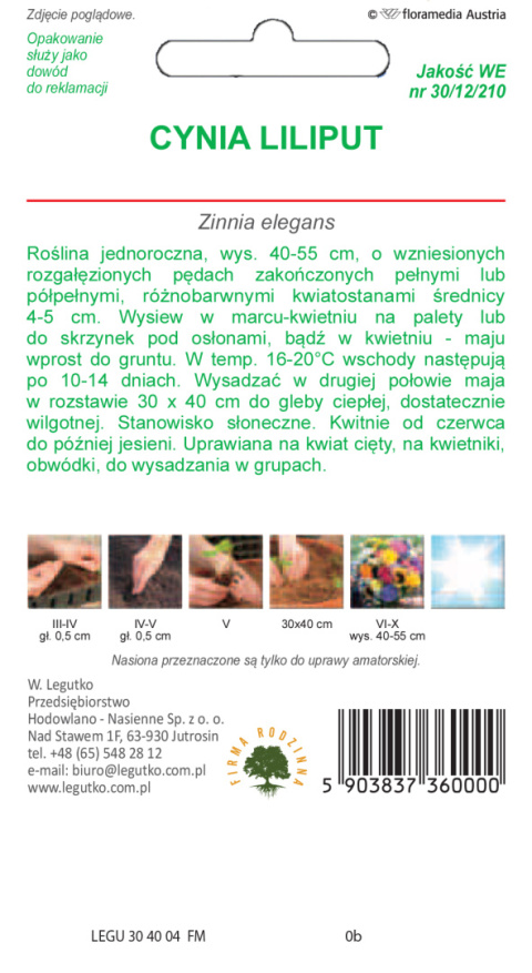 Cynia wytworna Liliput mieszanka 1.00G