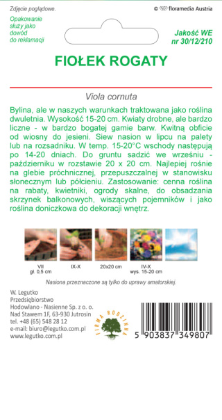 Fiołek rogaty mieszanka 0.50g