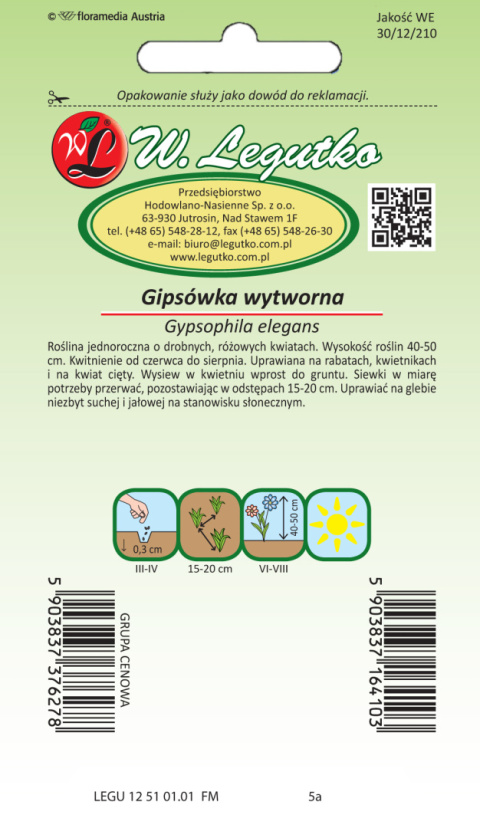 Gipsówka wytworna różowa 1.00g