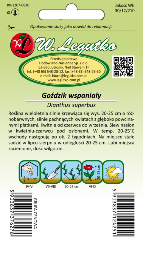 Goździk wspaniały mieszanka 0.20g