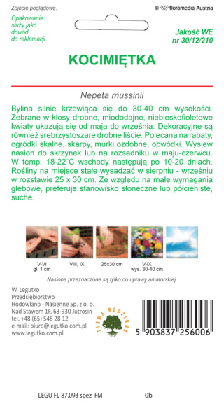 Kocimiętka - niebieskofioletowa 0.20g