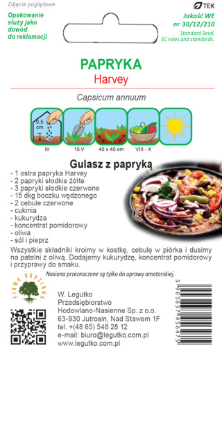 Kuchnie świata - Papryka Harvey - żółta 0.50