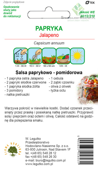 Kuchnie świata - Papryka ostra Jalapeno M - czerwona 0.50