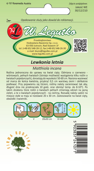 Lewkonia letnia Excelsior - czerwono - wiśniowa 0.50g