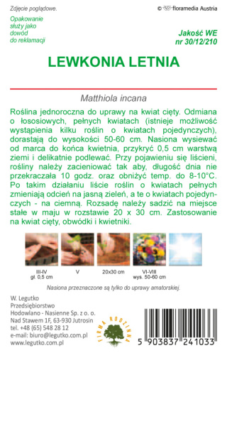 Lewkonia letnia Excelsior - łososiowe 0.50g