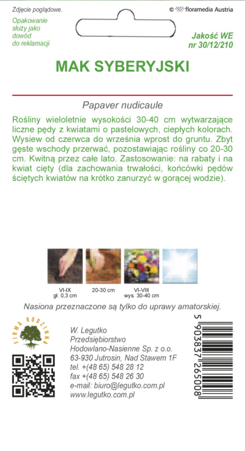 Mak syberyjski mieszanka 0.50g