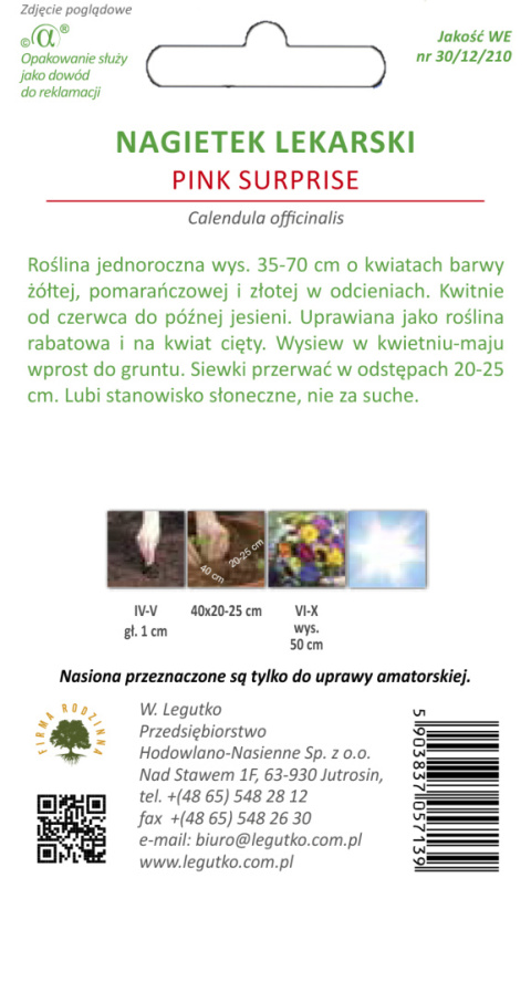 Nagietek lekarski Pink Surprise - "Różowa Niespodzianka" 2.00g