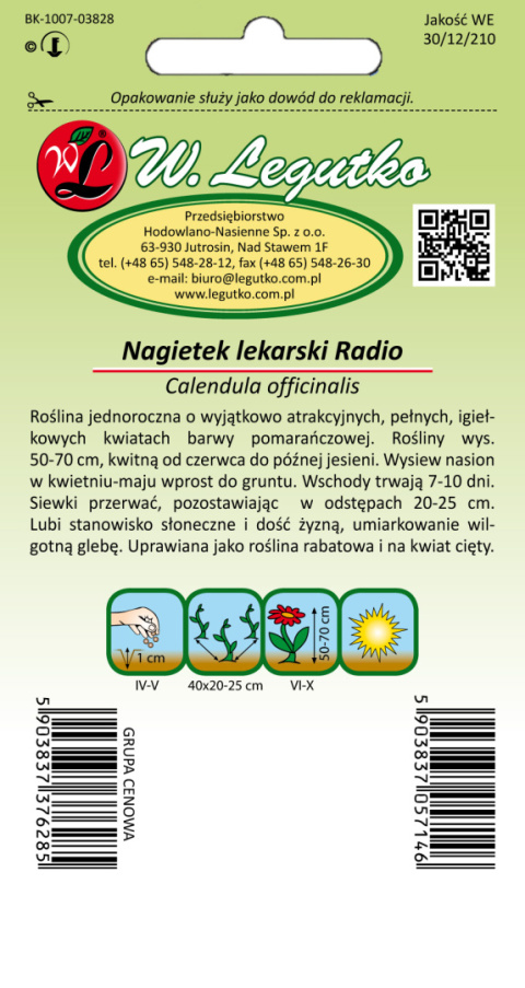 Nagietek lekarski Radio - pomarańczowy 2.00g