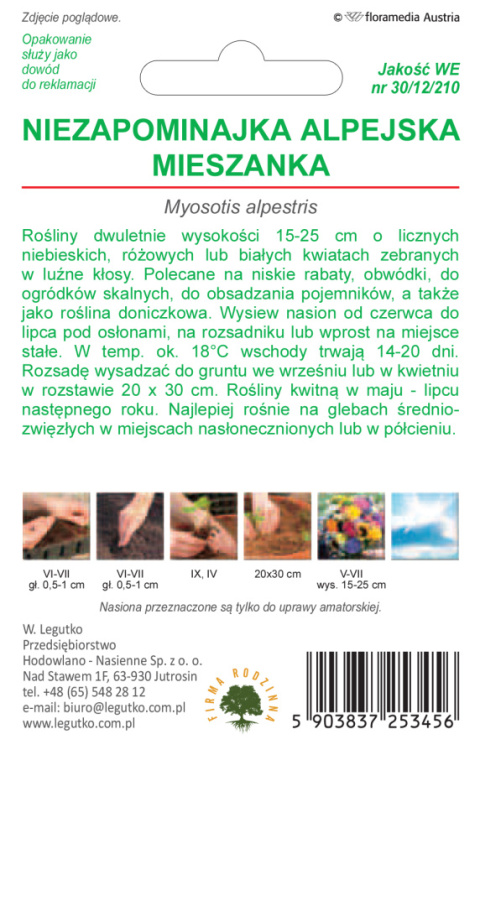 Niezapominajka alpejska mieszanka 0.50g