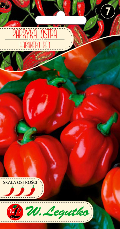 Papryka chińska Habanero Red - czerwona 0.15g Papryka chińska Habanero Red - czerwona 0.15g