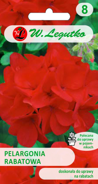 Pelargonia rabatowa Gama F1 - czerwona 0.05g