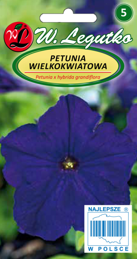 Petunia ogrodowa grandiflora - granatowo-niebieska 0.01g