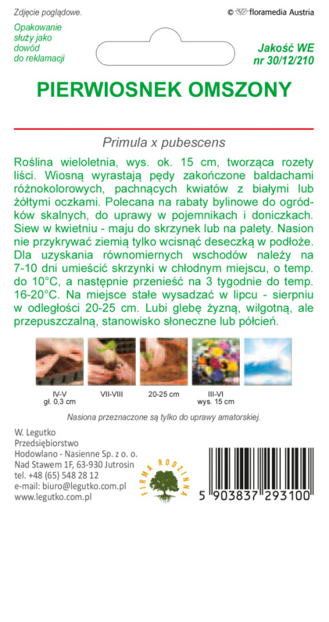 Pierwiosnek omszony mieszanka 0.10g