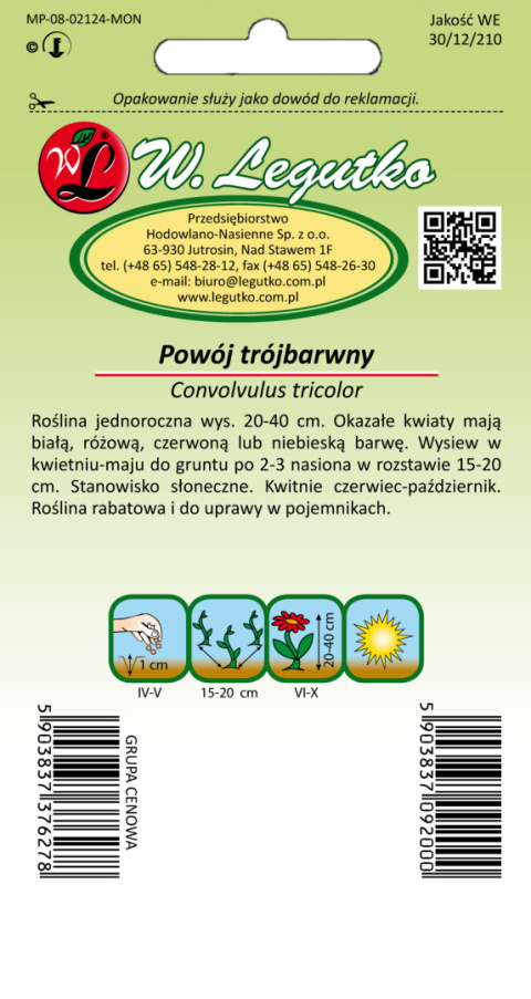 Powój trójbarwny mieszanka 2.00g