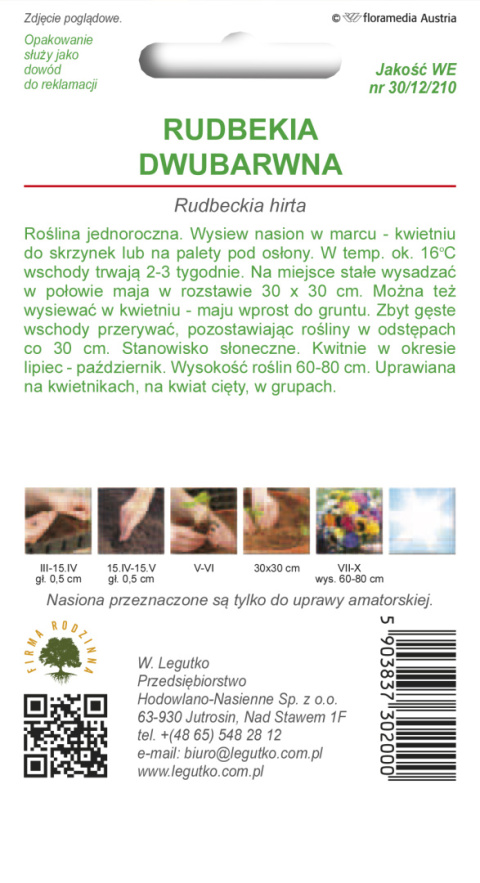 Rudbekia dwubarwna mieszanka 1.00g