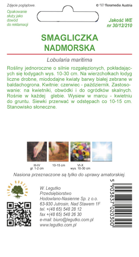 Smagliczka nadmorska - biała 0.50g