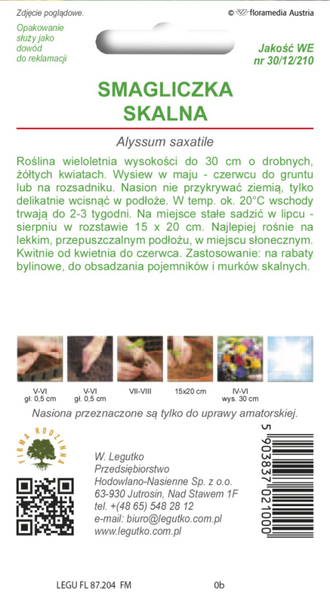 Smagliczka skalna -żółta 0.50g