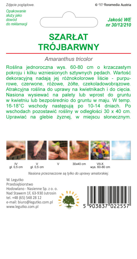 Szarłat trójbarwny mieszanka 0.10g