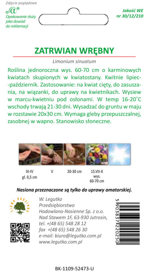 Zatrwian wrębny -karminoworóżowy 0.30g