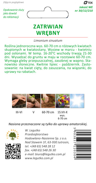 Zatrwian wrębny - różowy 0.30g