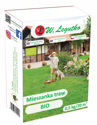 BIO - Mieszanka traw gazonowych na suche tereny 0.50 kg