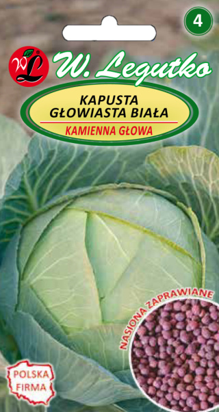 Kapusta głowiasta biała Kamienna Głowa - późna (nasiona zaprawiane) 2.00G