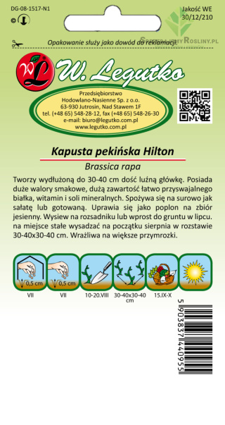 Kapusta pekińska Hilton 0.50G