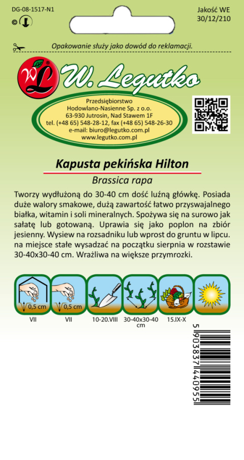 Kapusta pekińska Hilton 0.50G