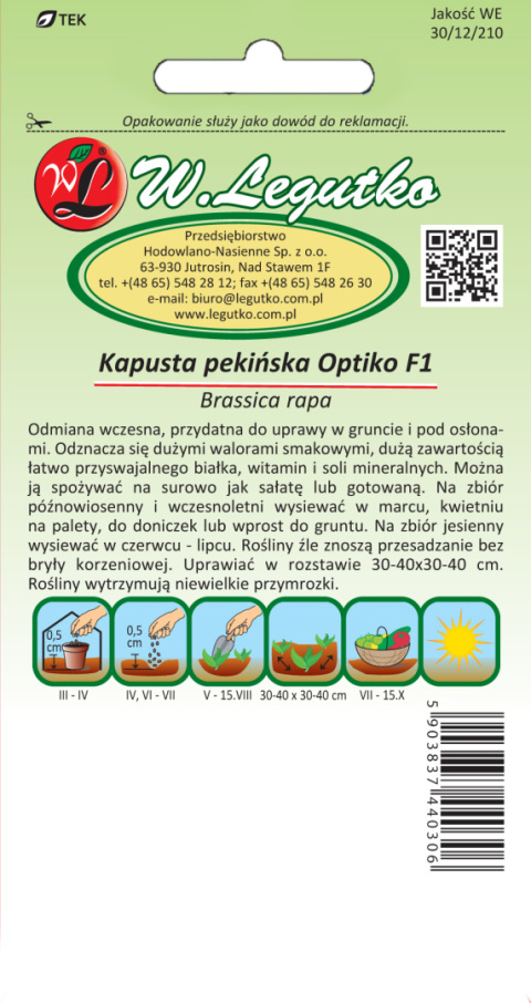 Kapusta pekińska Optiko F1 0.15g