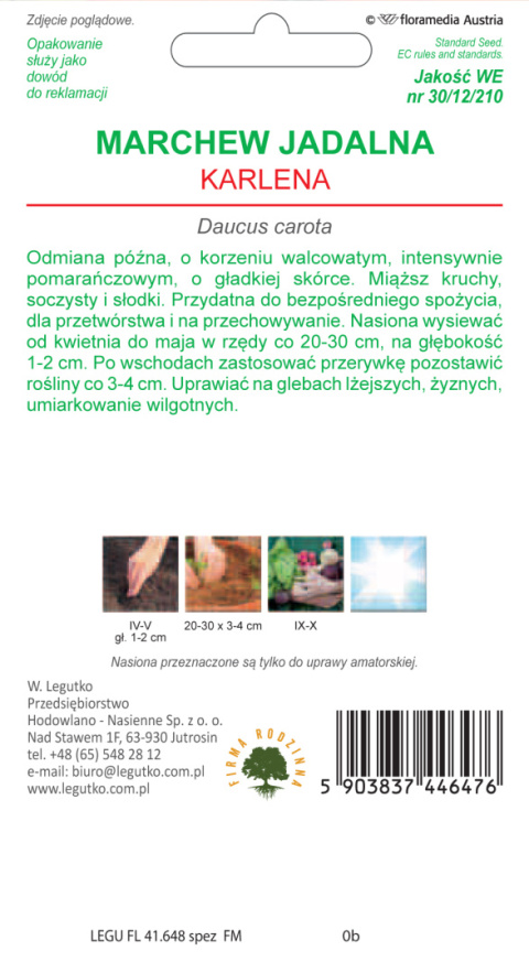 Marchew jadalna Karlena - późna 5.00g