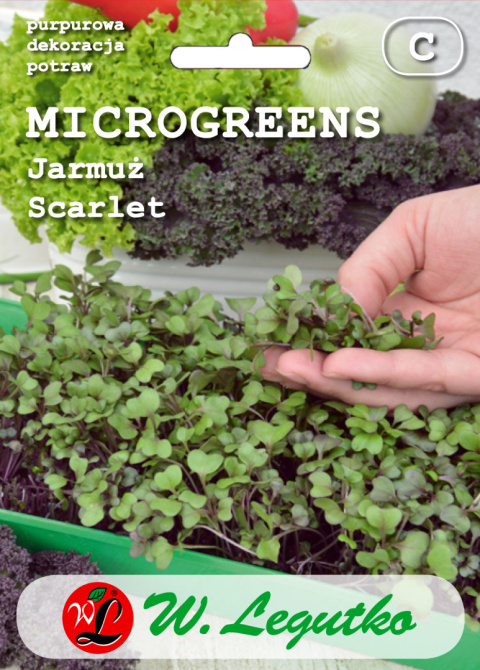 Microgreens - Jarmuż Scarlet - czerwony 3.00 g