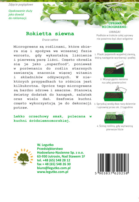 Microgreens - Rokietta siewna 2.00 g