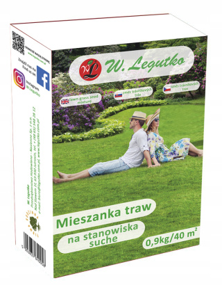 Mieszanka traw gazonowych Na stanowiska suche 0.90 kg