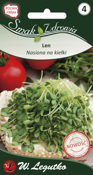 Nasiona na kiełki - len 10.00 g