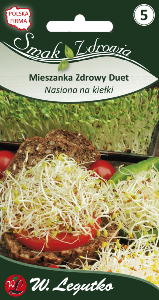 Nasiona na kiełki - mieszanka Zdrowy Duet 20.00 g