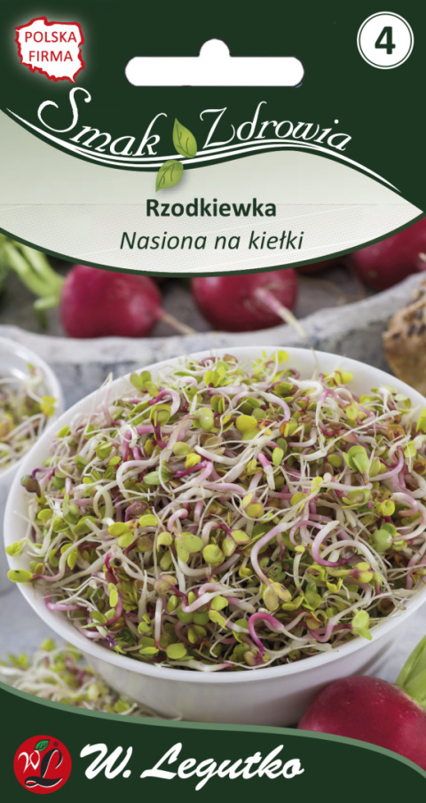 Nasiona na kiełki - rzodkiewka 20.00 g