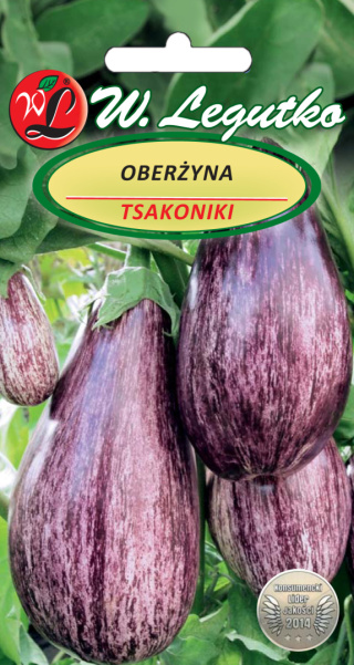 Oberżyna Tsakoniki - białe owoce z fioletowymi smugami 0.50G