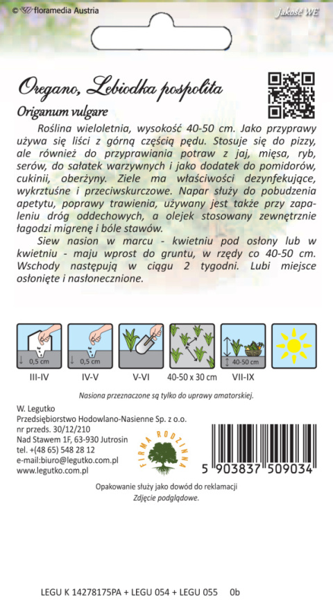 Oregano, Lebiodka pospolita 0.10 g