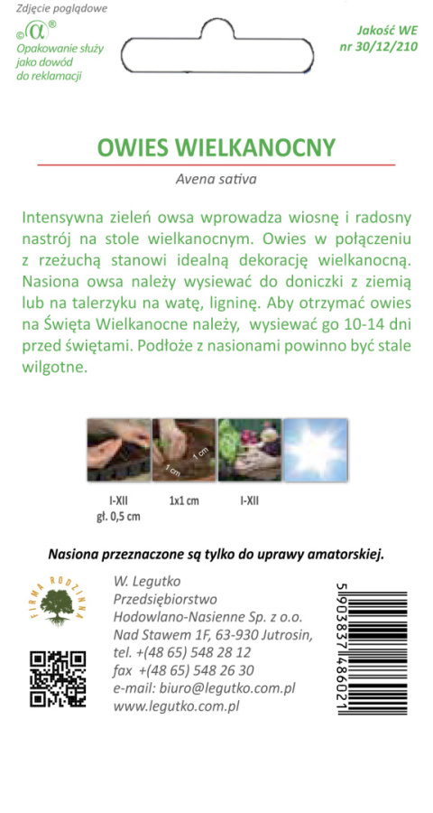 Owies Wielkanocny 20.00G