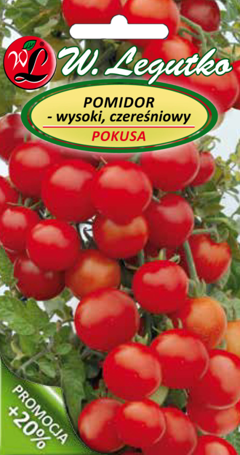 Pomidor gruntowy wysoki Pokusa - owoce typu"cherry", wczesna 0.50+0.10g