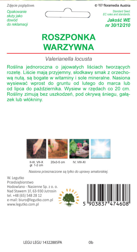 Roszponka warzywna Verte de Cambrai 2.00g