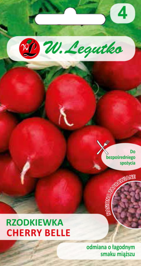 Rzodkiewka Cherry Belle - okrągła, czerwona 5.00g