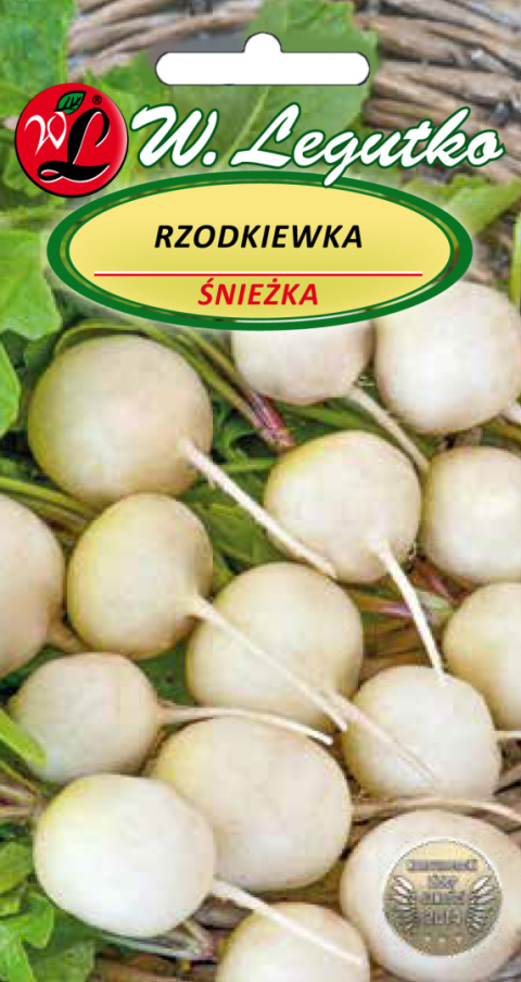 Rzodkiewka Śnieżka - okrągła, biała 5.00g