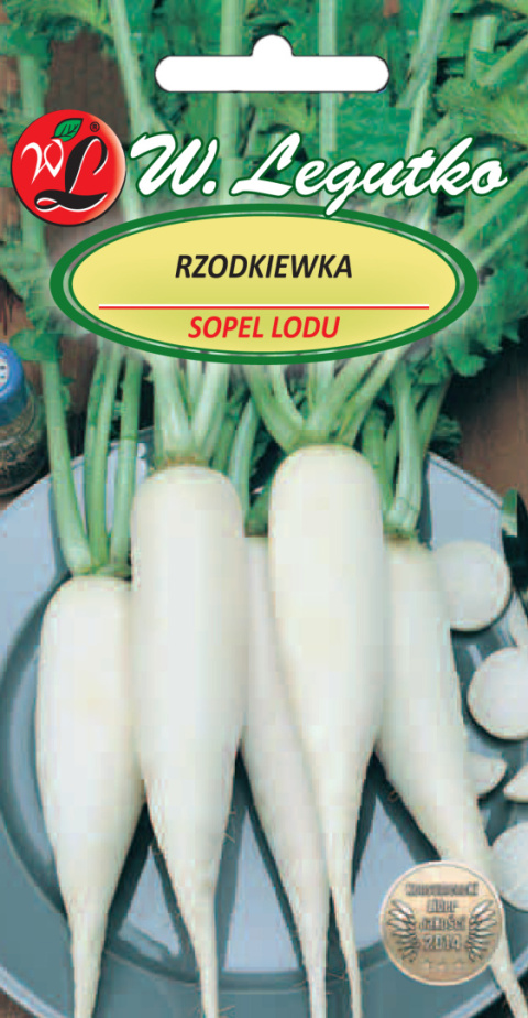 Rzodkiewka Sopel Lodu - wrzecionowata, biała 5.00g